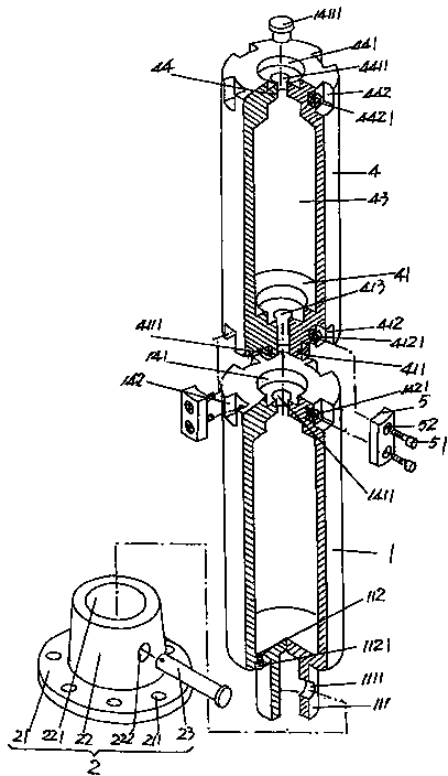 Building block type dummy body structure of punching bag