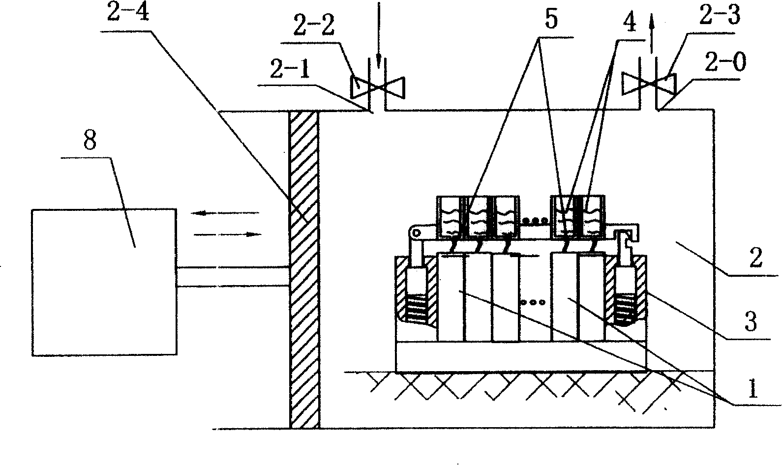 Process and device for cell pole piece pressurization and injection