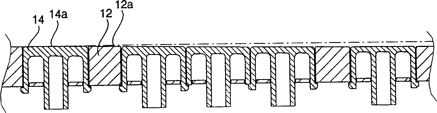 Button assembling structure of washer