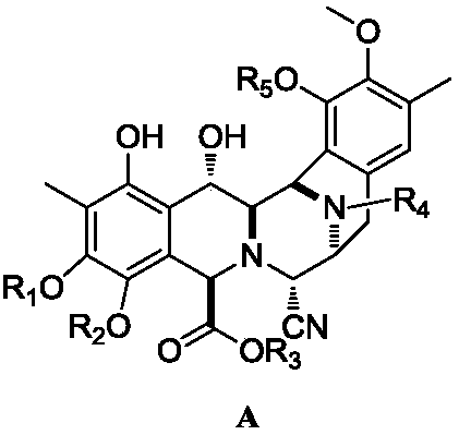 Intermediate product of trabectedin as well as preparation method and application thereof