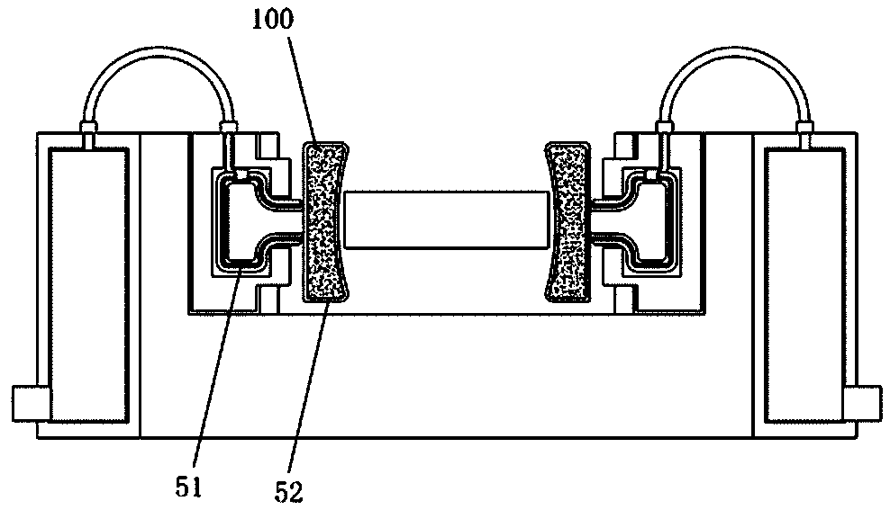 Abrasion-resisting type carbon sliding plate clamping assembly