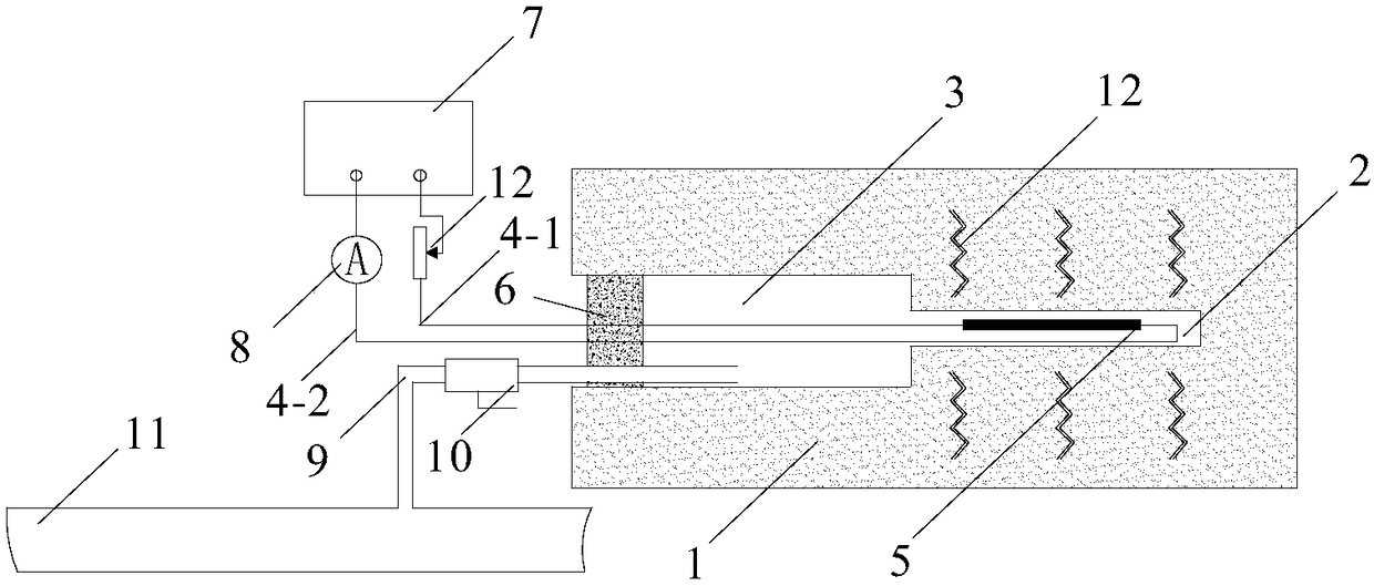 A method of promoting gas drainage based on electrothermal effect