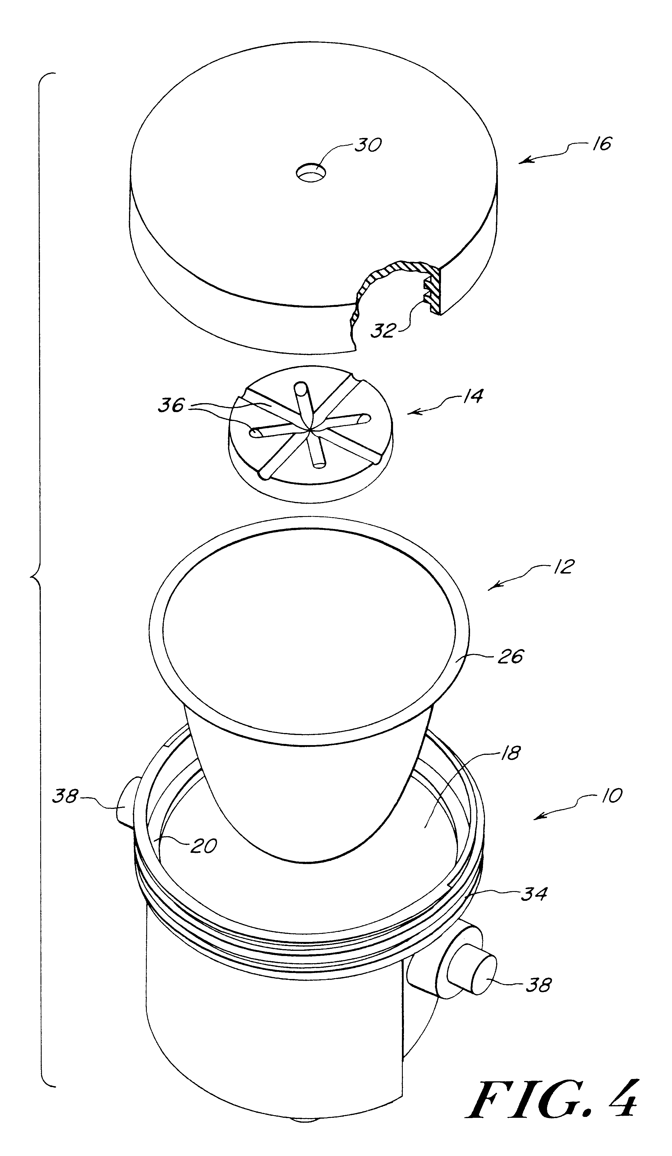 Re-usable beverage filter cartridge