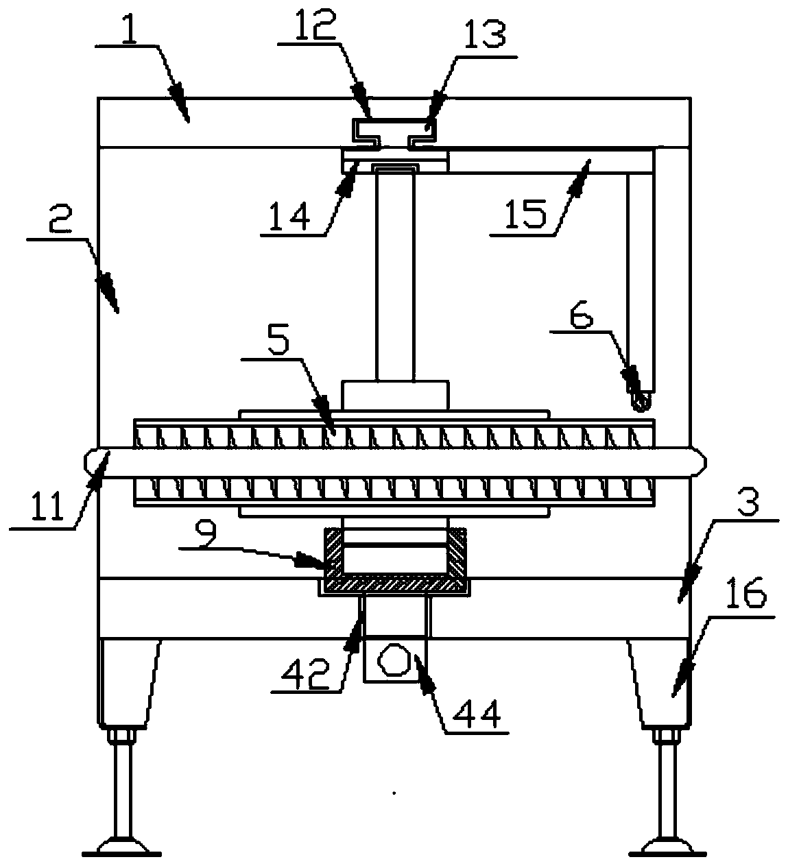 Automatic adjusting device for bucket wheel speed measurement and detection distance