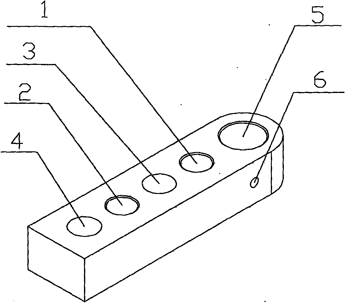 Straight panel type bushing plate