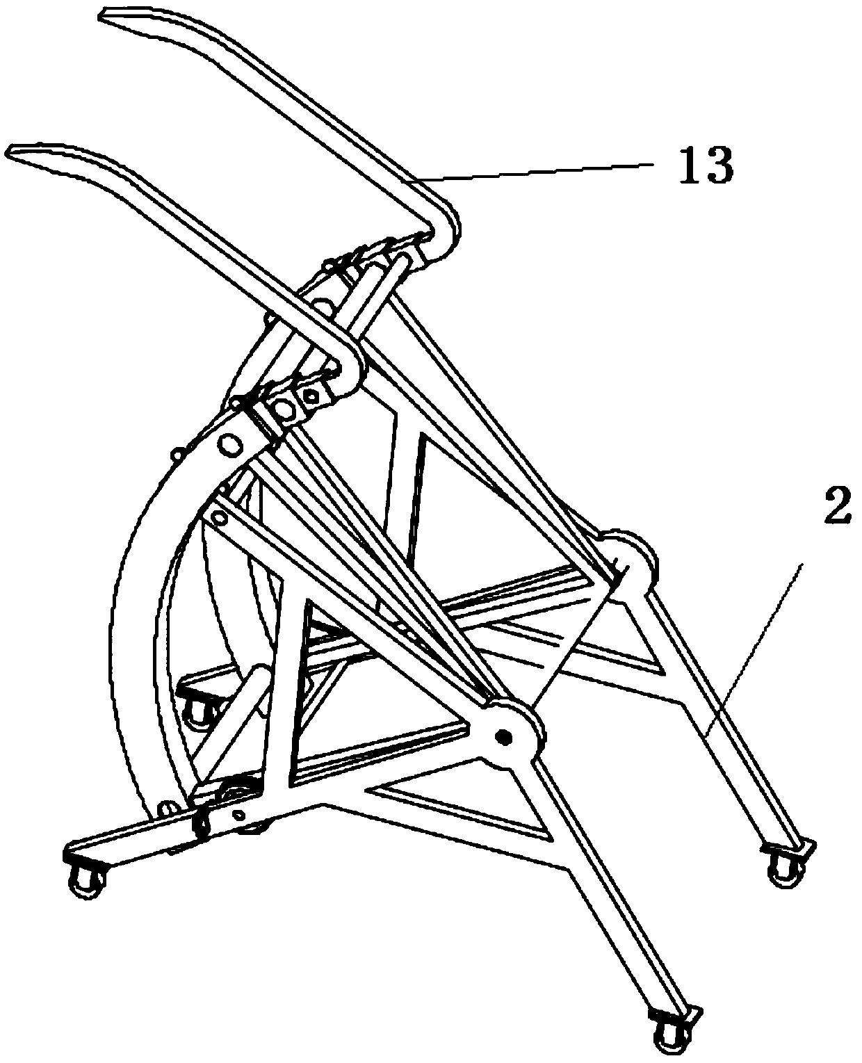 Portable loading and unloading transport vehicle