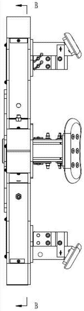 A clamping linkage mechanism and claw plate