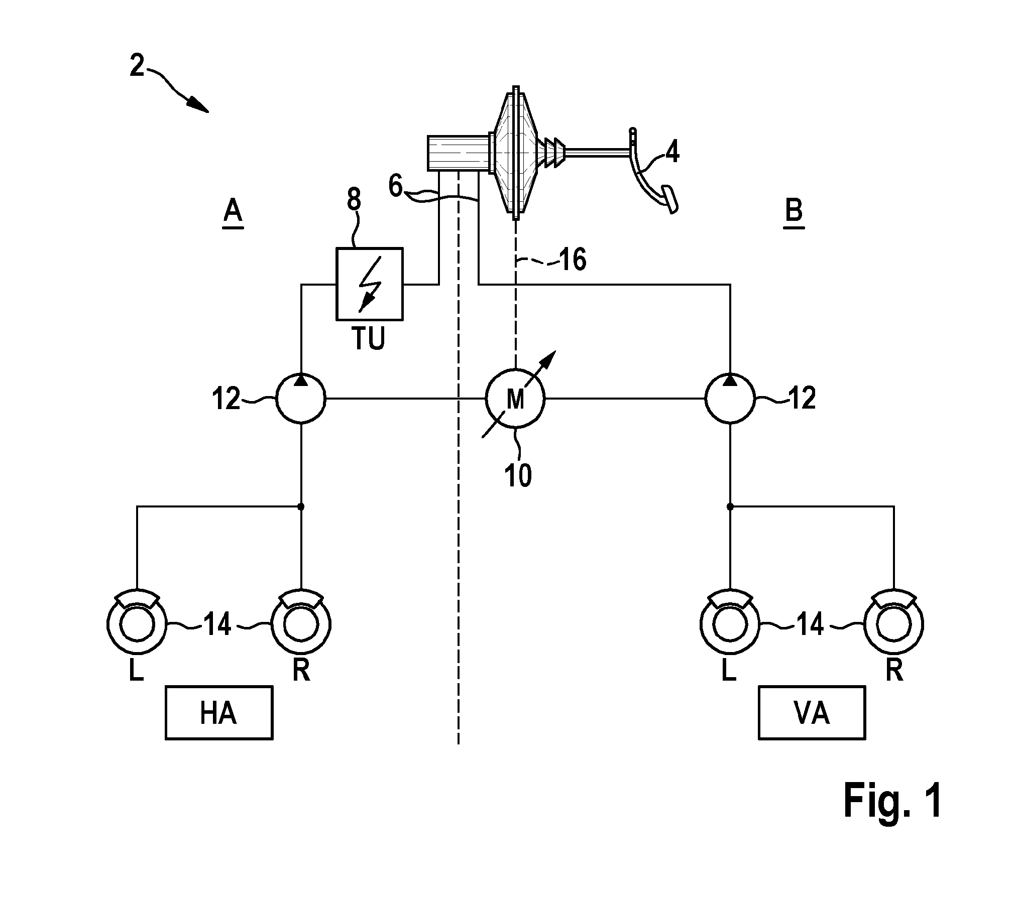 Braking system and method for dimensioning a braking system