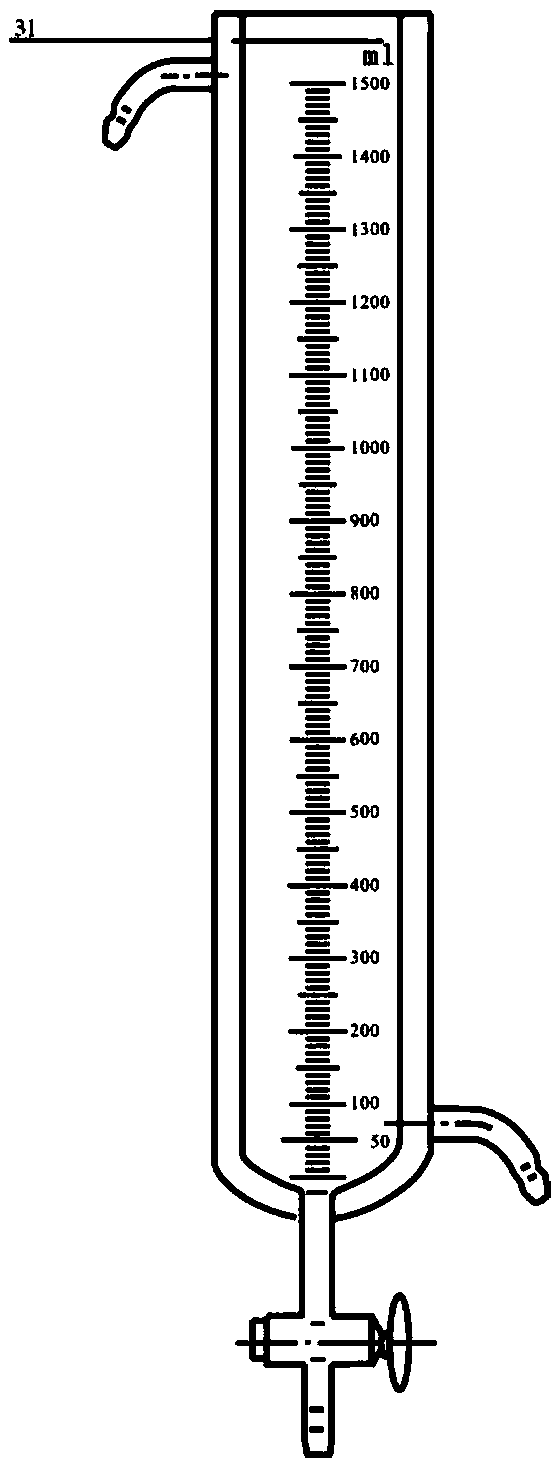 Device for determination of foaming performance of foaming agent in CO2 and determination method thereof