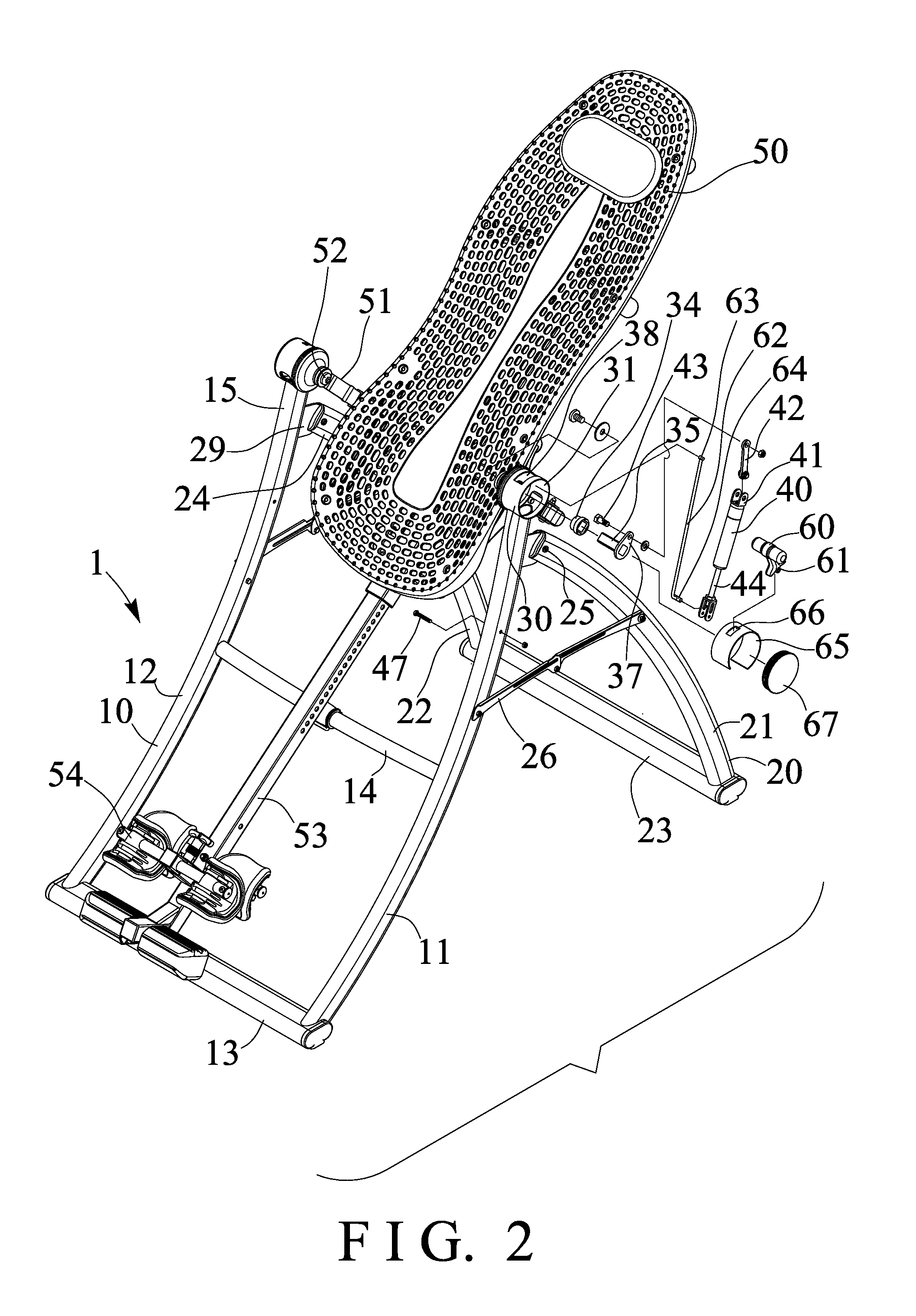 Tilting inversion exerciser