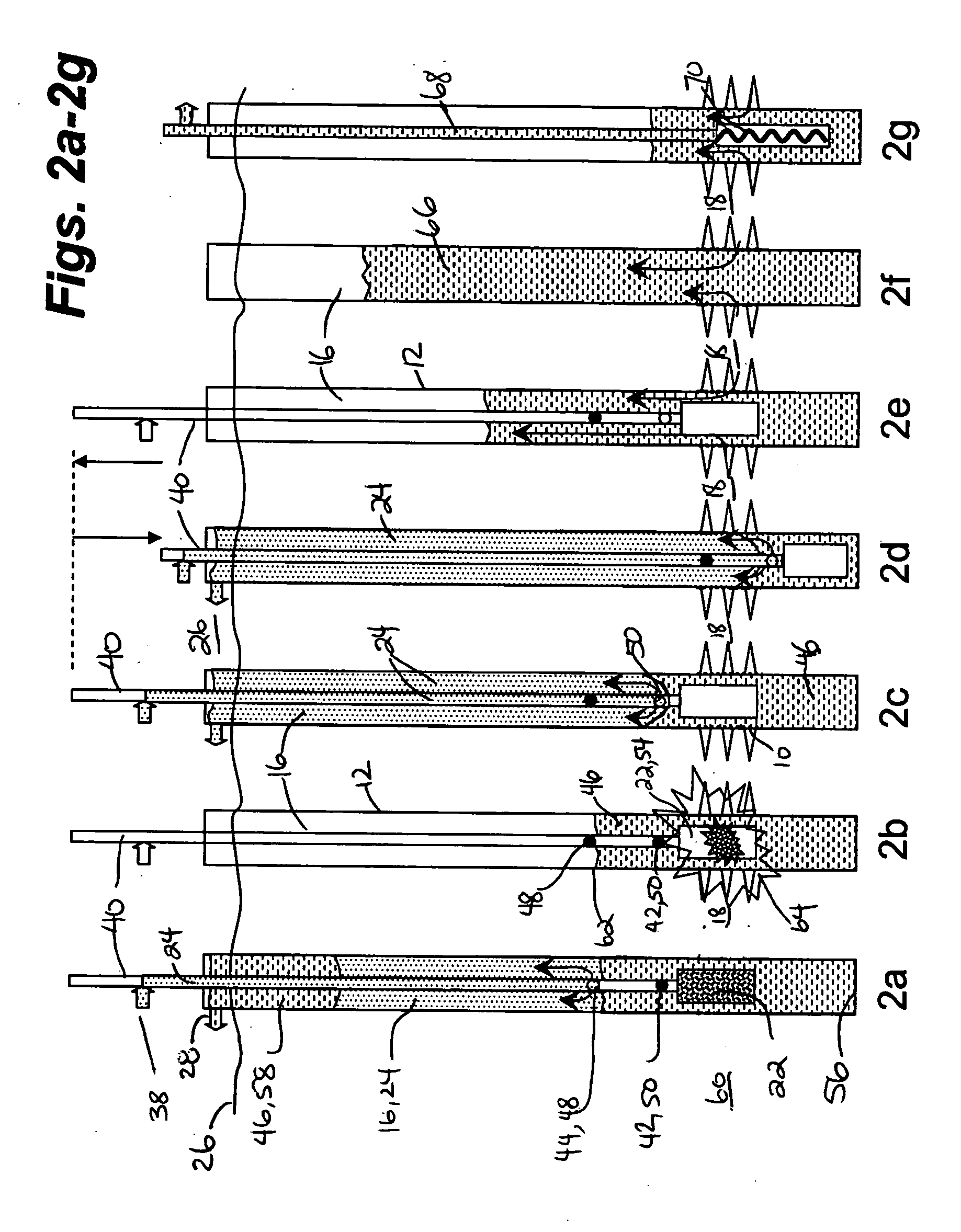 Pressure-actuated perforation with continuous removal of debris