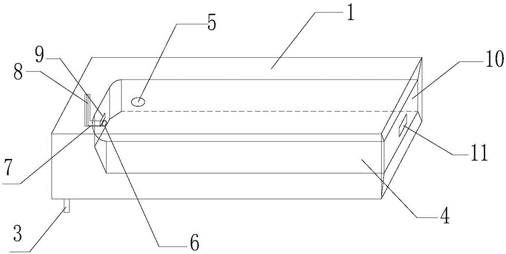 Water storage box and cloth dryer with same