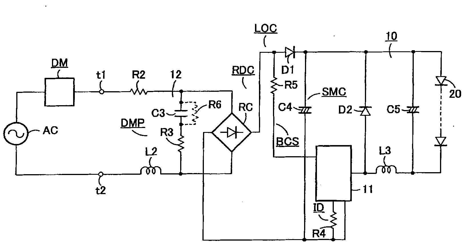 Led lighting device and illumination apparatus