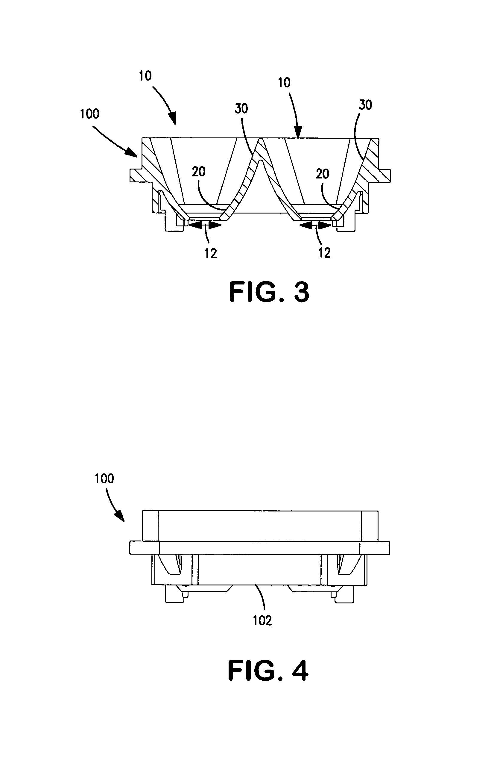 Composite reflecting surface for linear LED array