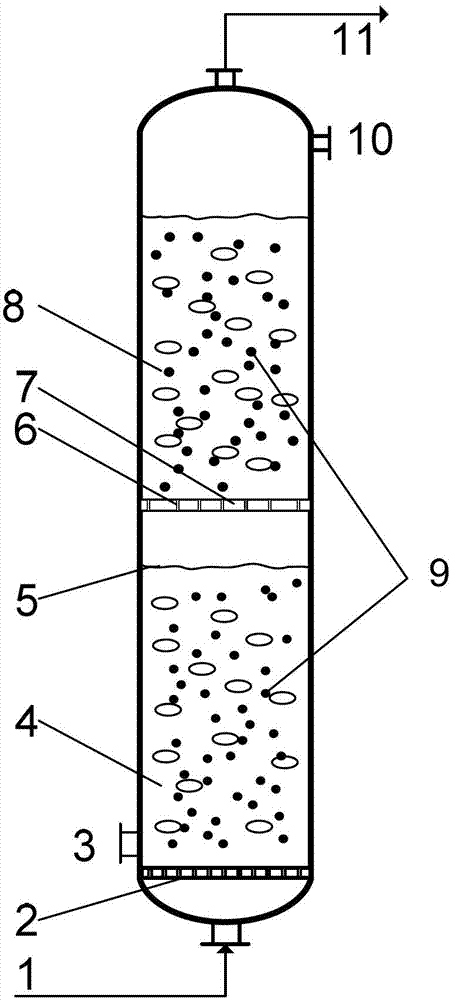 Method for preparing ethylene through liquid-phase selective hydrogenation of acetylene in slurry reactor