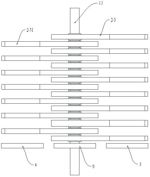 Brick discharging and packaging production line and brick discharging and packaging method