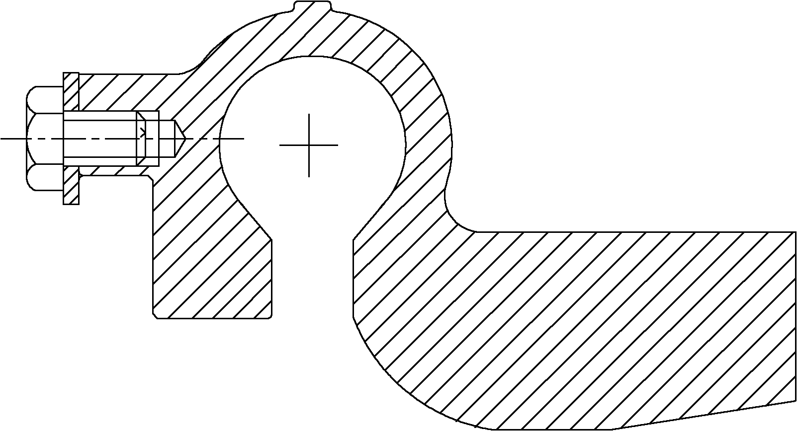 Mixed flow turbocharger with variable nozzle ring