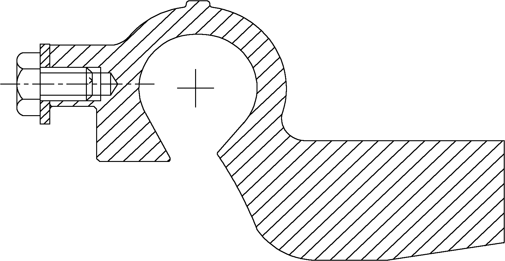 Mixed flow turbocharger with variable nozzle ring