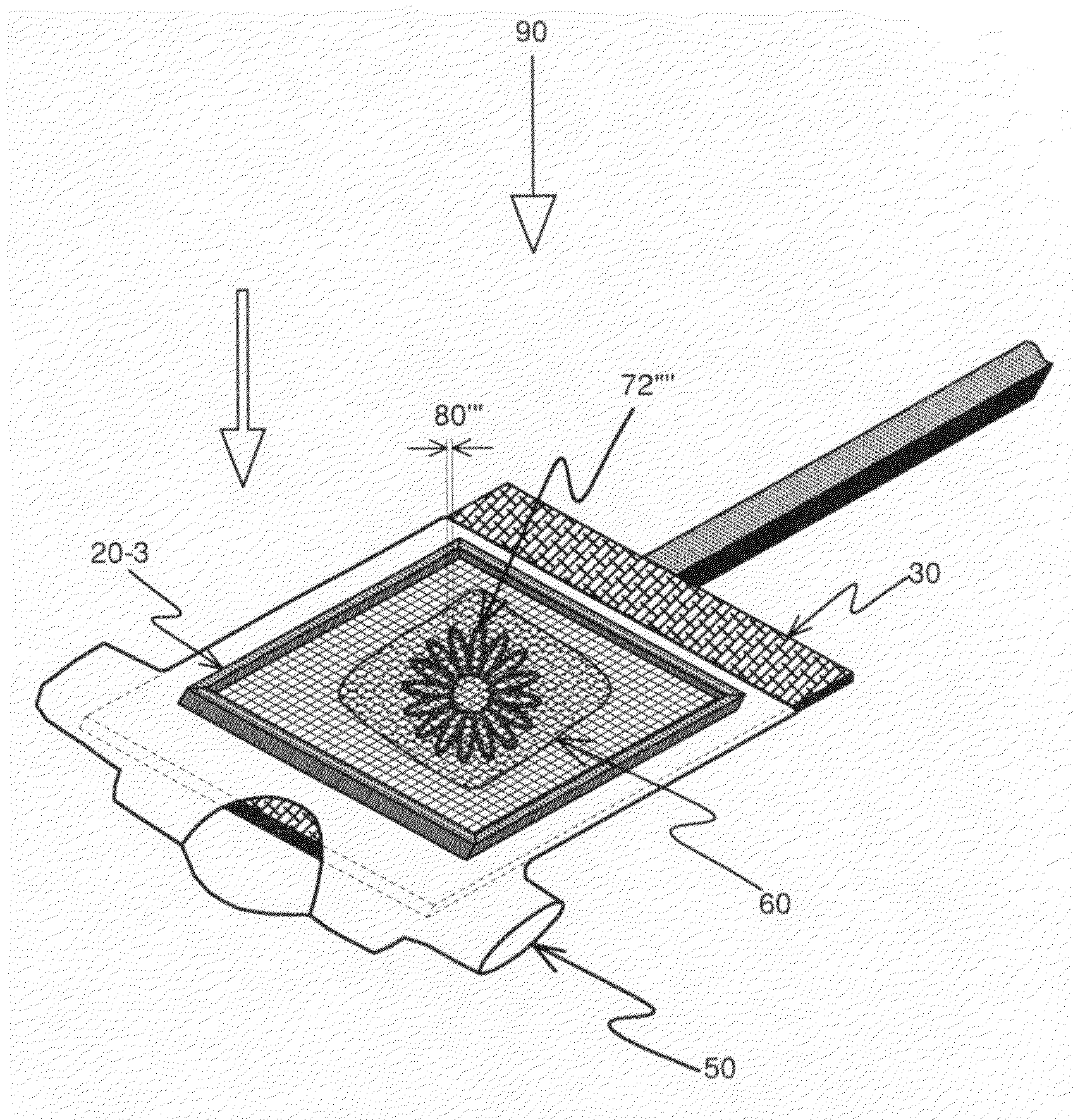 Method of durably grafting a decorated fabric to a cloth such as jeans with stencil