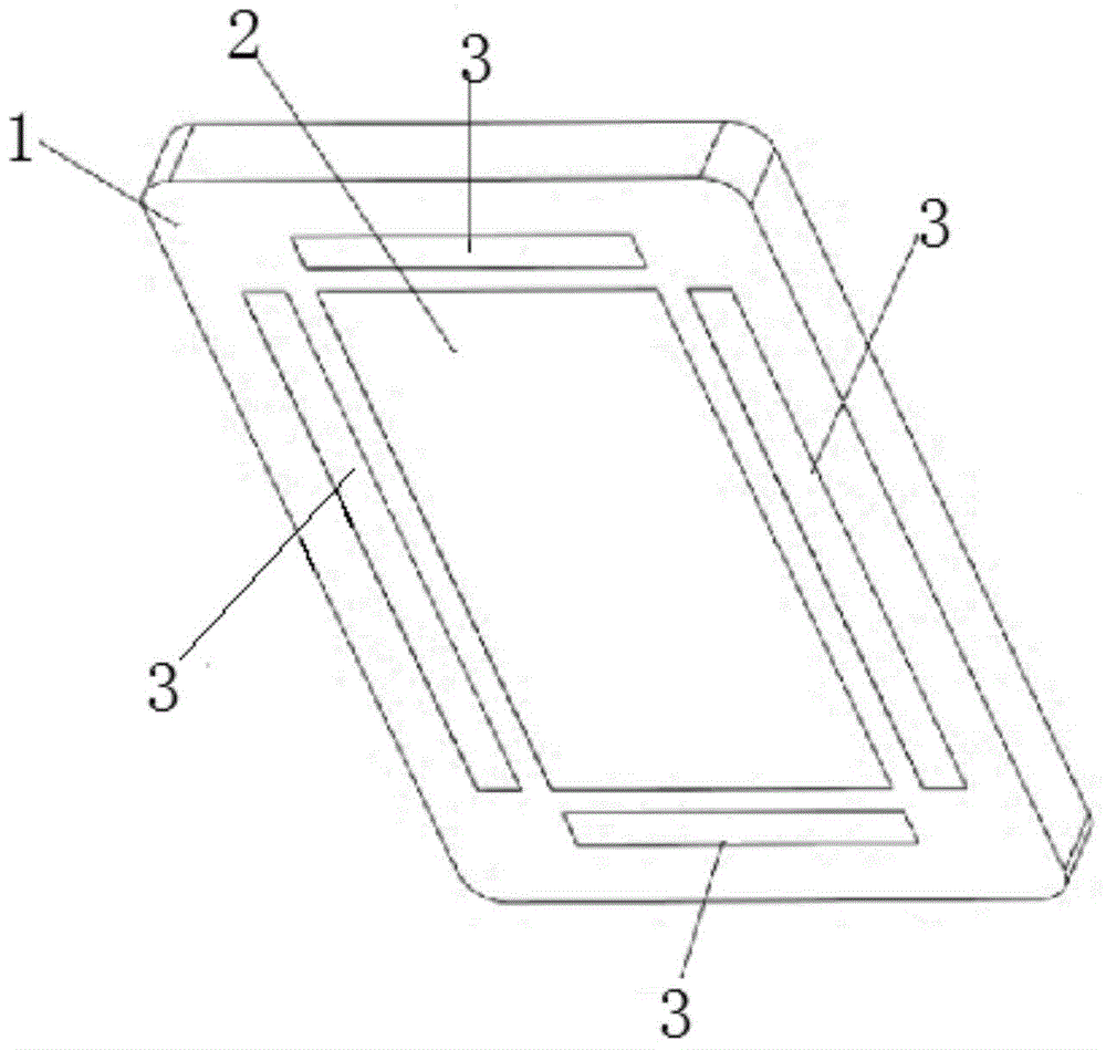 Flat plate type mobile terminal with at least one auxiliary touch display screen module