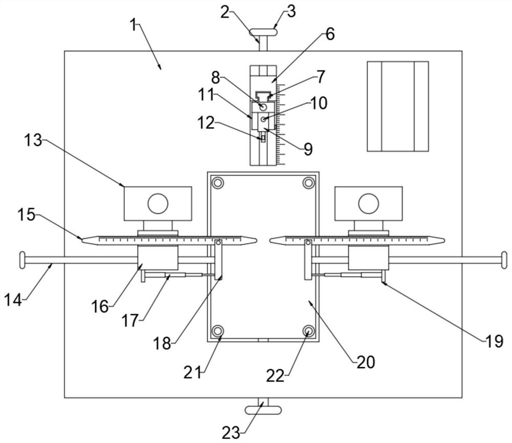 Large and small mouse stereotaxic apparatus fixing structure