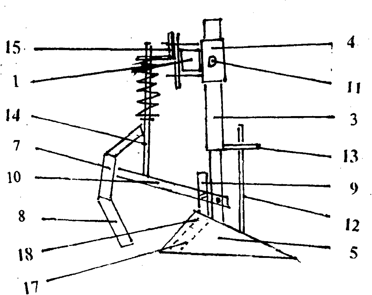 Multifunctional plow leg and sowing turnplow