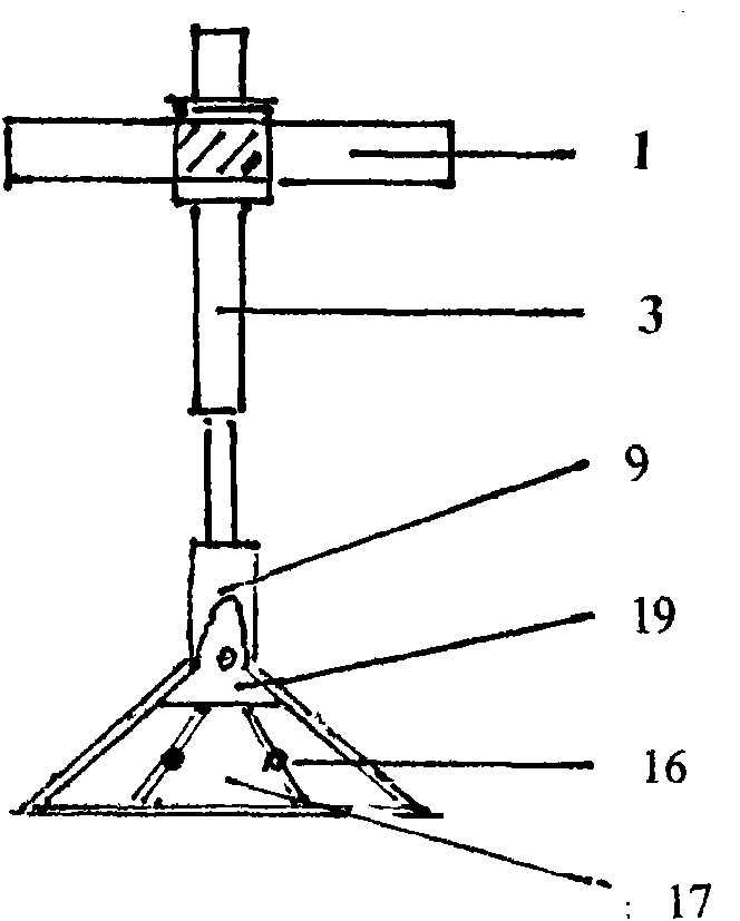 Multifunctional plow leg and sowing turnplow