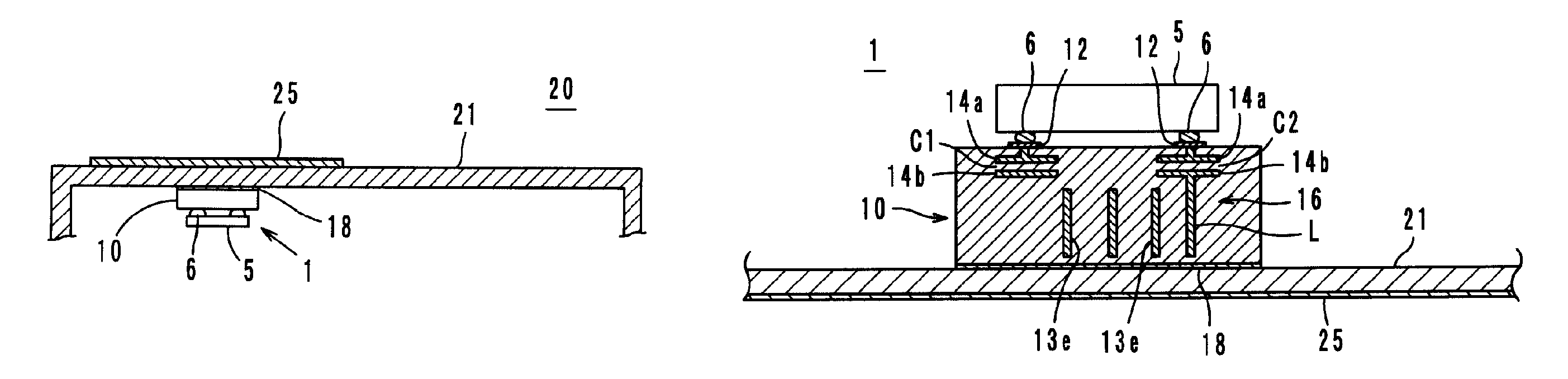 Container with electromagnetic coupling module