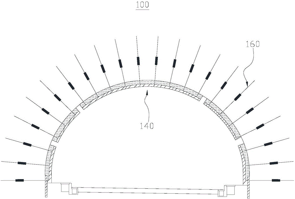 Anti-rockburst supporting method in tunnel and anti-rockburst supporting system in tunnel