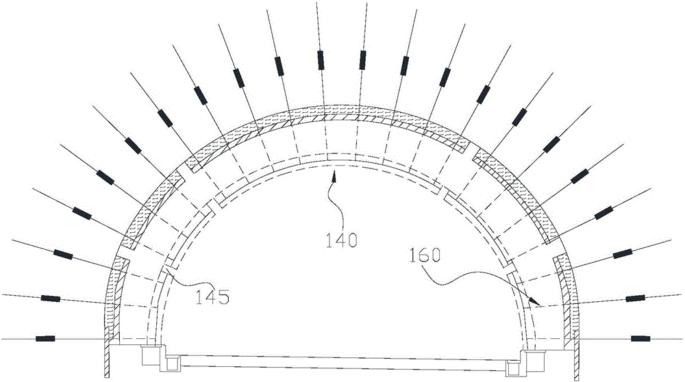 Anti-rockburst supporting method in tunnel and anti-rockburst supporting system in tunnel