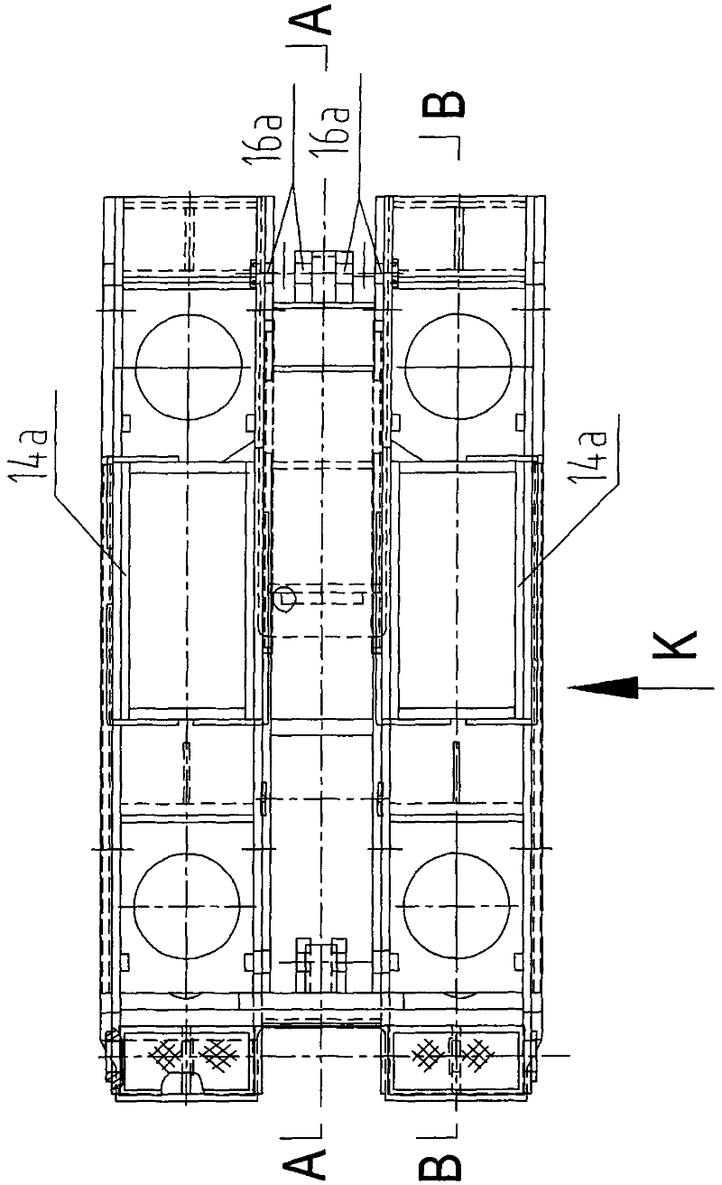 Large channel linear guide caving transition hydraulic support