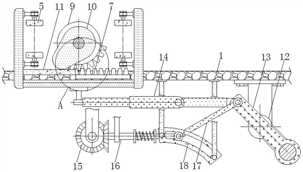 Variable-stroke type automatic circular tube clamping device based on intelligent manufacturing technology