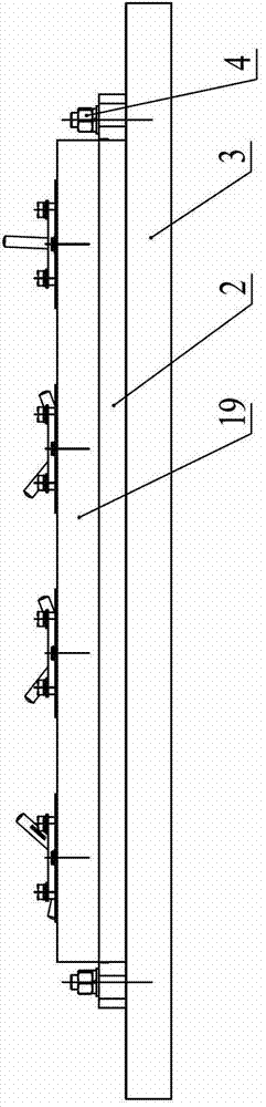 Positioning and clamping mechanism for a plurality of drill holes