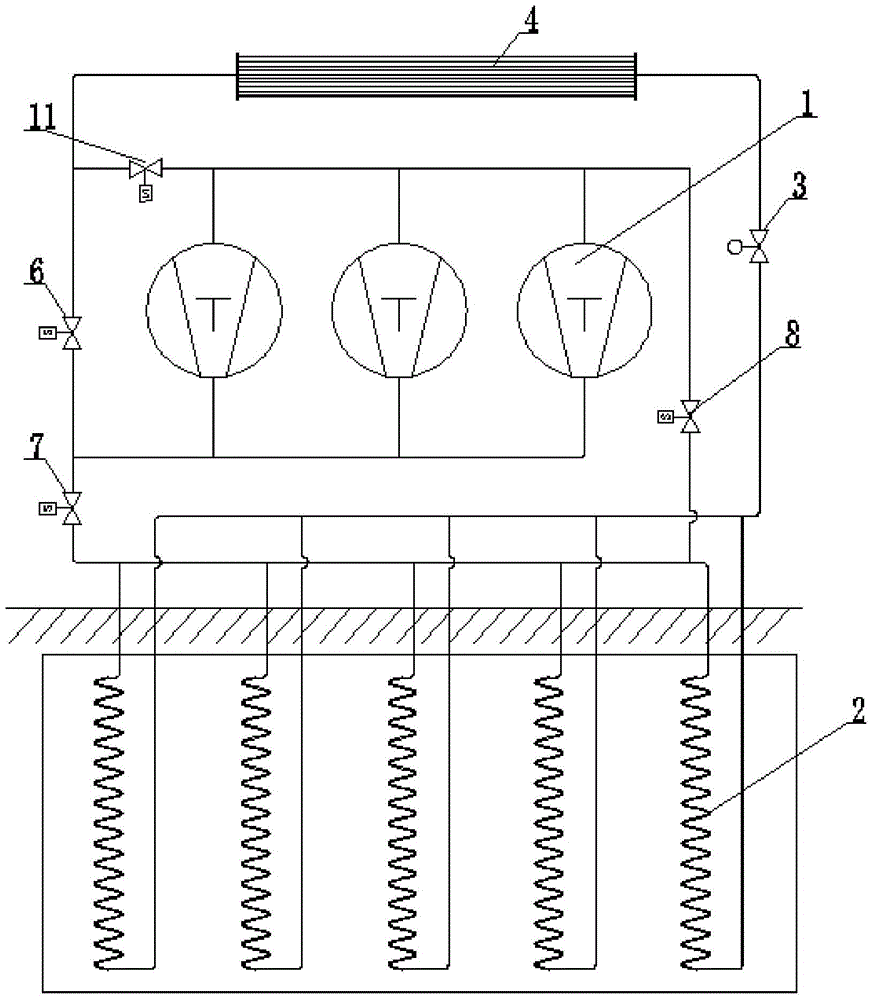 Carbon dioxide air conditioning system for building and building with air conditioning system