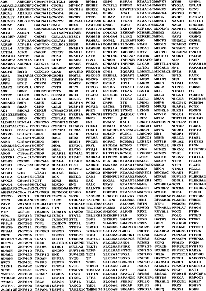 Screening method of infantile autism gene