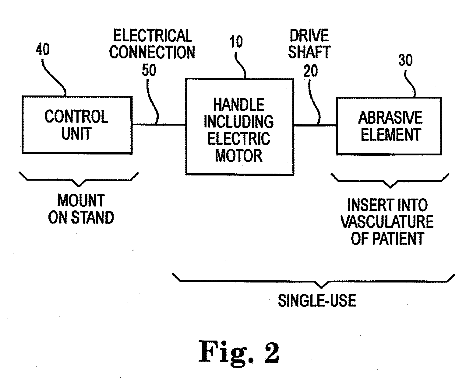 Rotational atherectomy device with electric motor