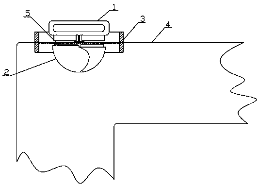 Magnetic attraction type rotary dust cover for observation window of coal feeder