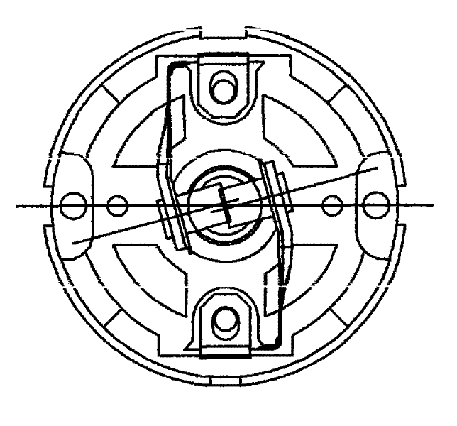 A motor plastic bracket structure with replaceable carbon brushes