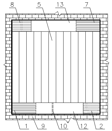 Solar vacuum tube heating and ventilation device integrated with buildings