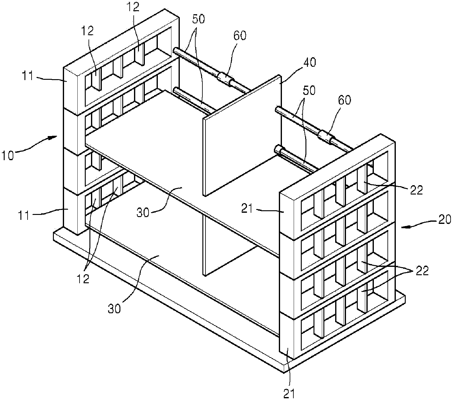 Stacking system for photovoltaic power generation module