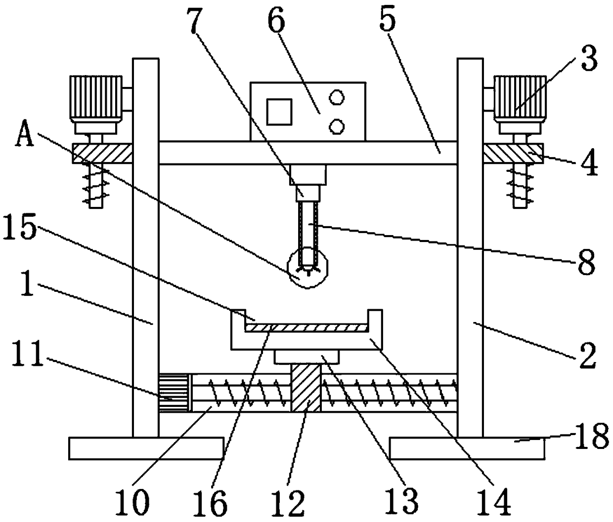 Material temperature measurement device for laboratory