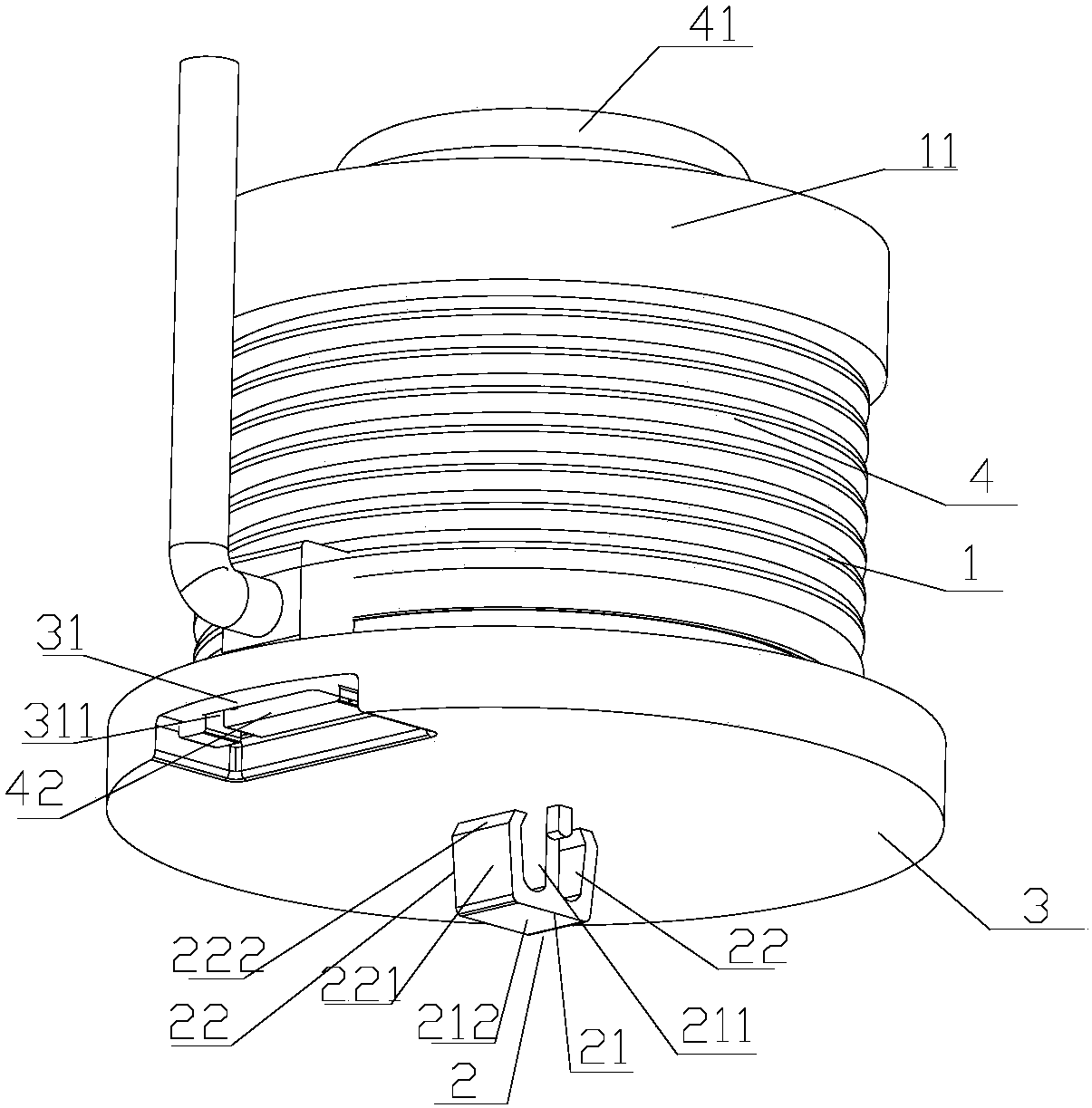 A power cord storage device and electrical appliance