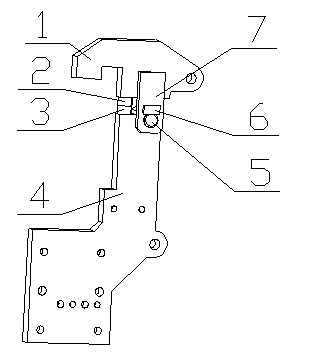 Limiting structure of vehicle body welding fixture