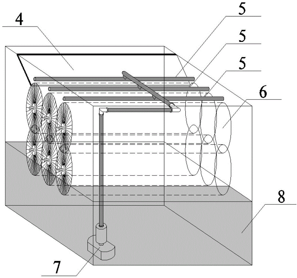 Rolling brushing type gas dust-removing purification device