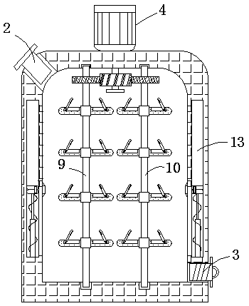 Chemical production reaction kettle with reciprocating stirring function