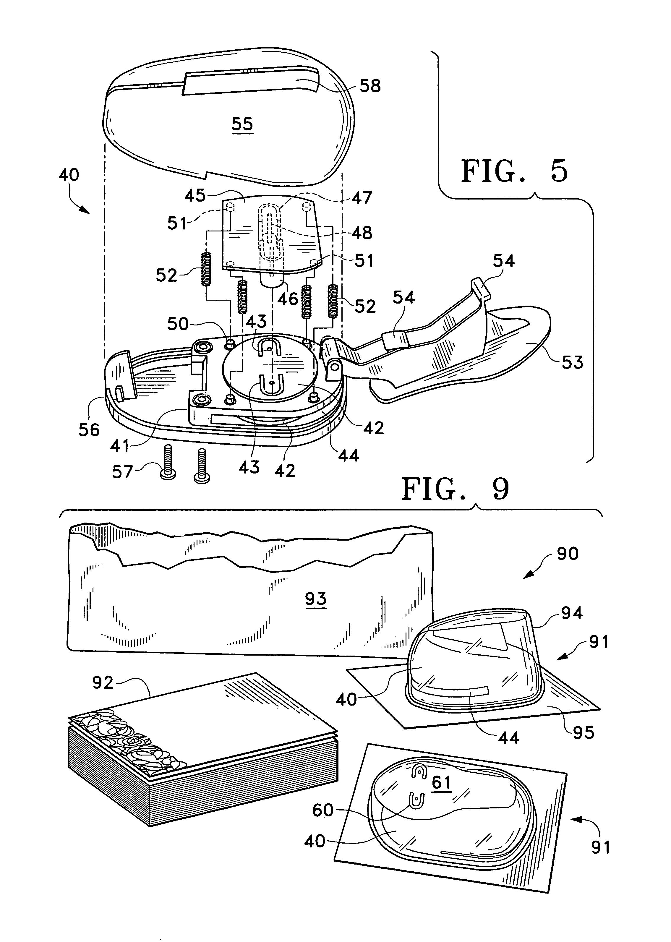 Hand held punches for use in making individual jewelry display cards and kit encompassing same