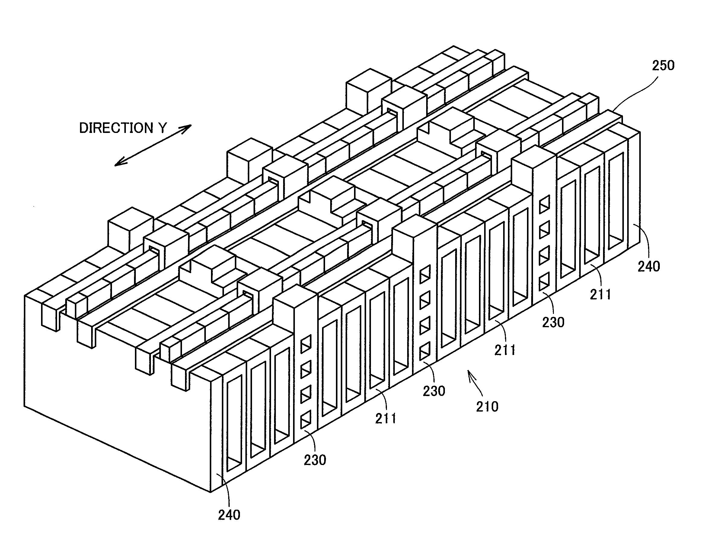 Power storage unit having reinforcing members in a direction crossing the transverse direction