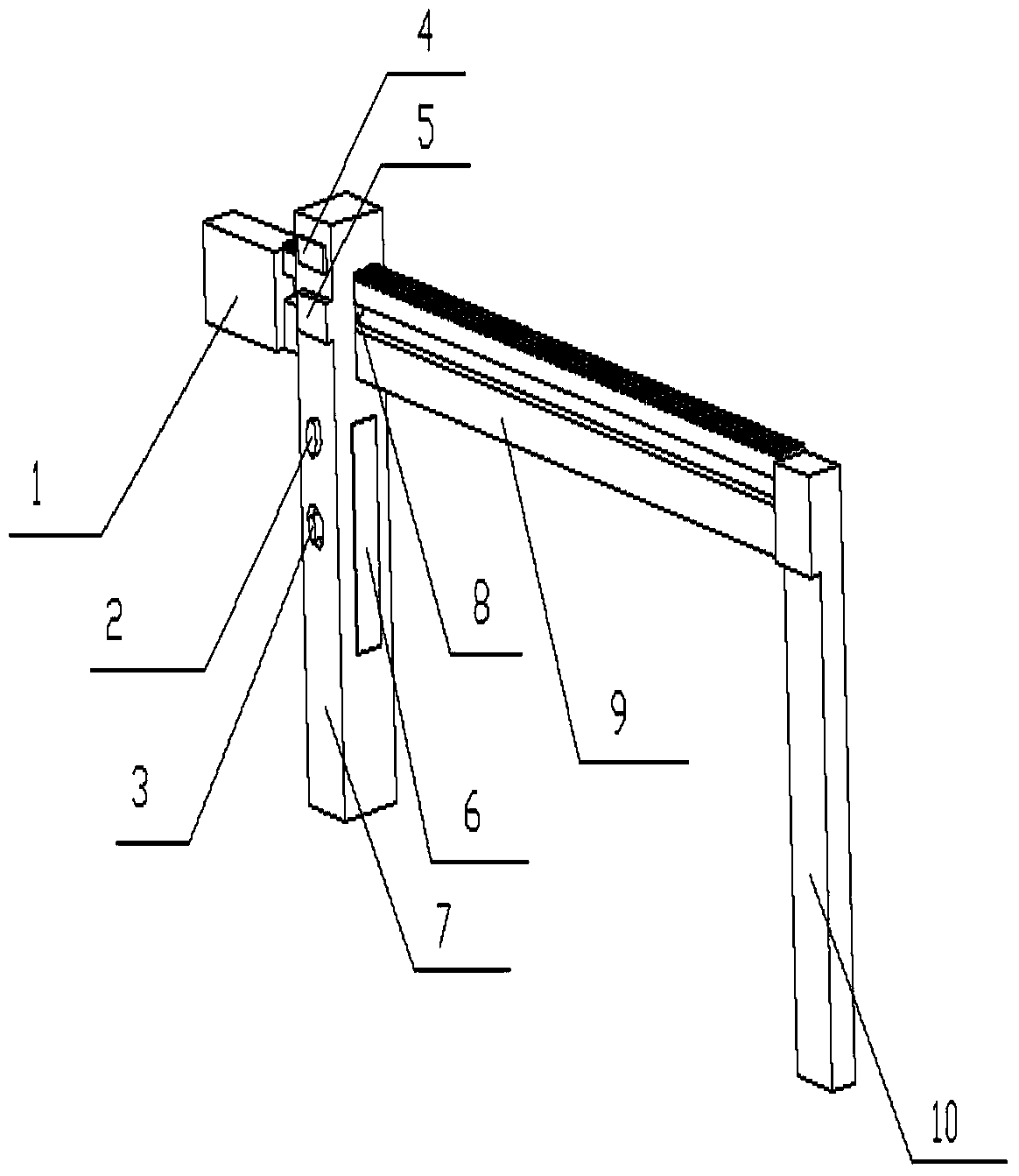 Device for automatically measuring diameter of tree