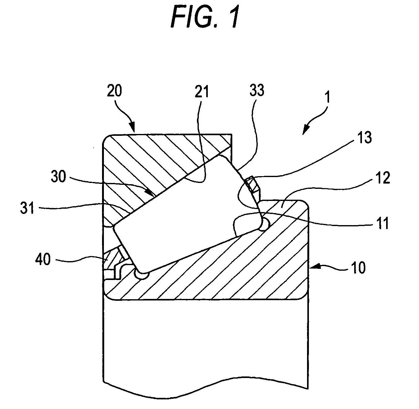 Tapered roller bearing and automotive pinion shaft supporting apparatus utilizing same tapered roller bearing