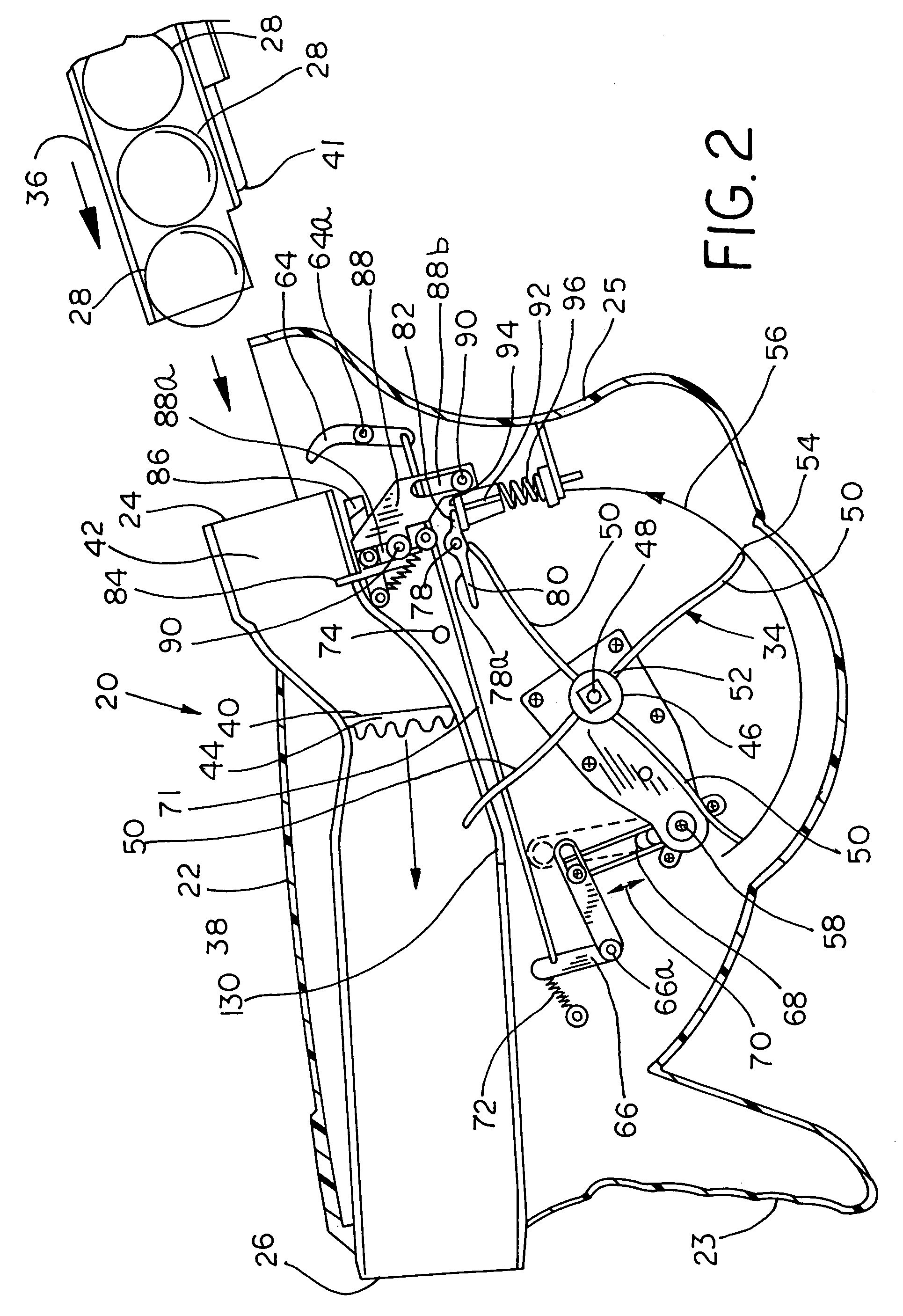 Toy gun for launching a foam projectile